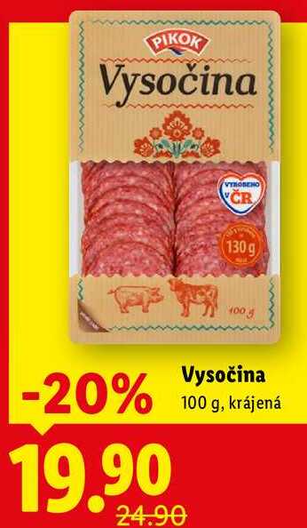 Vysočina, 100 g