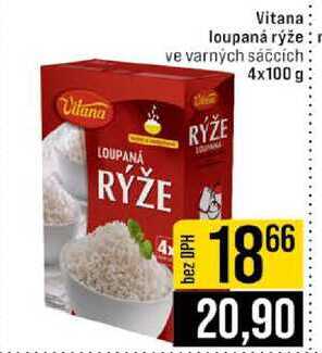 Vitana loupaná rýže ve varných sáčcích 4x100 g