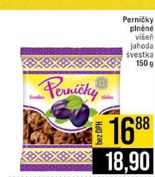 Perničky plněné višeň jahoda švestka 150 g 