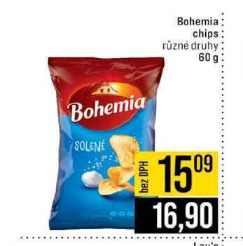 Bohemia chips různé druhy 60 g 