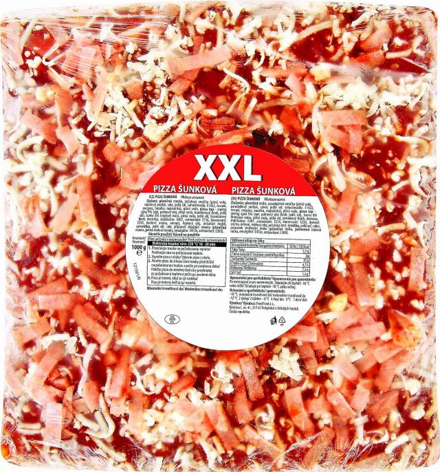 XXL Pizza šunková, šunková-žampionová