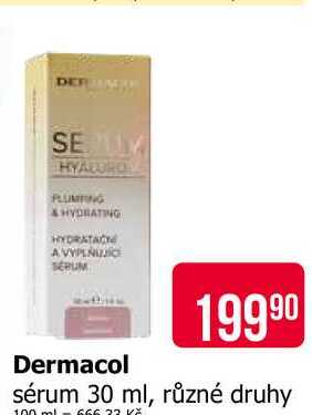Dermacol sérum 30 ml, různé druhy