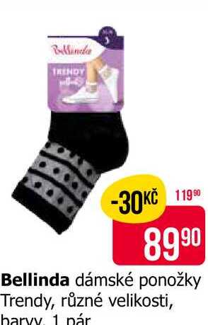 Bellinda dámské ponožky Trendy, různé velikosti, barvy, 1 pár 
