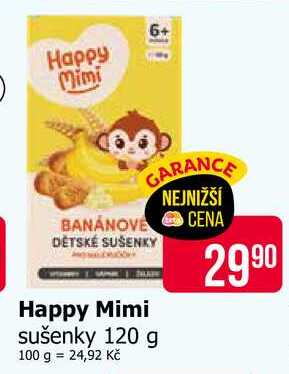 Happy Mimi sušenky 120 g
