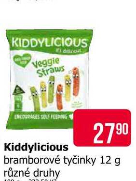 Kiddylicious bramborové tyčinky 12 g různé druhy
