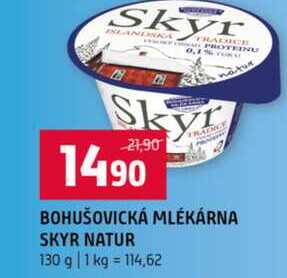 OHUŠOVICKÁ MLÉKÁRNA SKYR NATUR 130 g