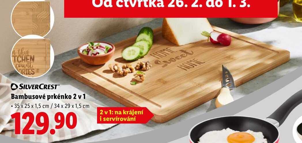 Bambusové prkénko 2 v 1