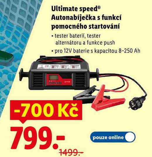Ultimate speed Autonabíječka s funkcí pomocného startování