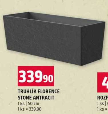 TRUHLÍK FLORENCE STONE ANTRACIT 1 ks