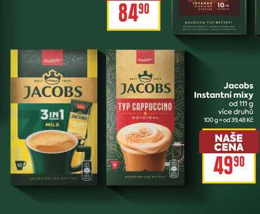 Jacobs Instantní mixy od 111 g 