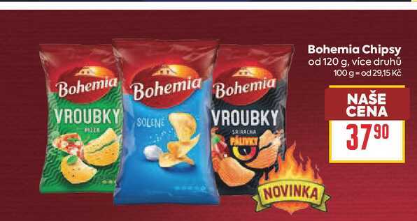 Bohemia Chipsy od 120 g