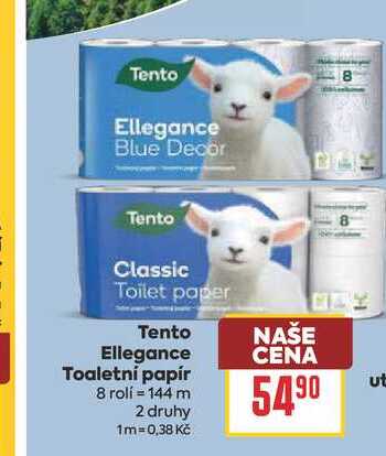 Tento Ellegance Toaletní papír 8 rolí