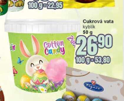 Cukrová vata kyblík 50 g