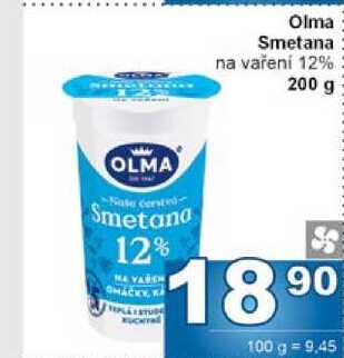 Olma Smetana na vaření 12% 200 g