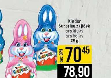 Kinder Surprise zajíček pro kluky pro holky 75 g
