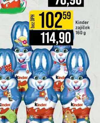 Kinder zajíček 160 g