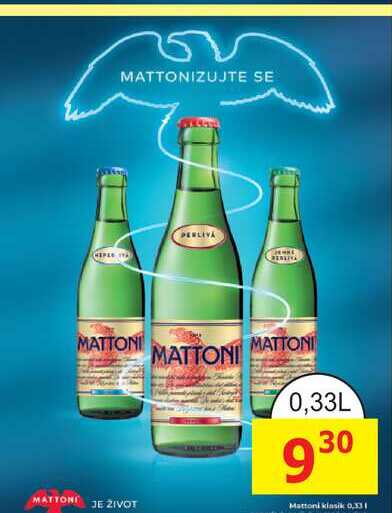 MATTONI 0,33L 
