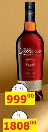 Ron Zacapa Solera Karibský rum tmavý 1l
