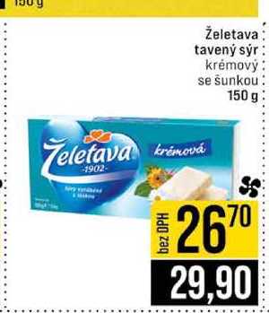 Želetava tavený sýr krémový se šunkou 150g