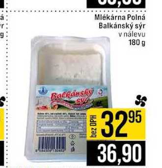 Mlékárna Polná Balkánský sýr v nálevu 180 g