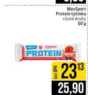 MaxSport Protein tyčinka různé druhy 50 g