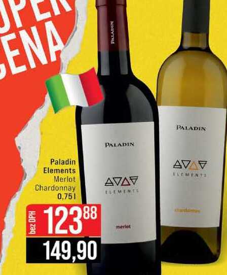 Paladin Elements Merlot Chardonnay 0,75l