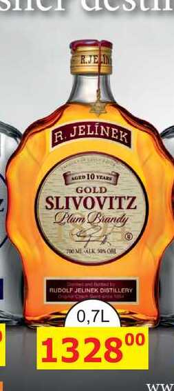 R. JELÍNEK Slivovice Kosher Gold 0,7l 50%