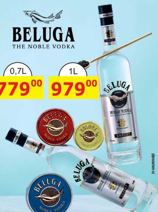 Beluga Noble Russian vodka 1l
