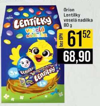 Orion Lentilky veselá nadílka 80 g
