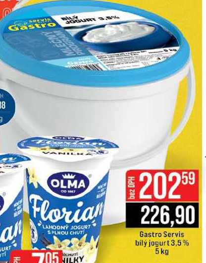 Gastro Servis bily jogurt 3,5% 5 kg