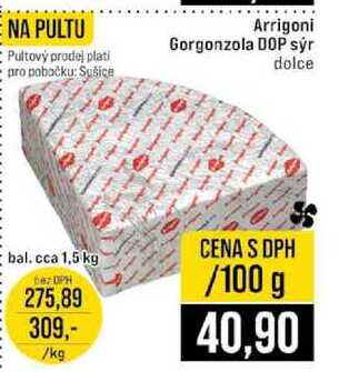 Arrigoni Gorgonzola DOP sýr dolce 100g