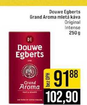 Douwe Egberts Grand Aroma mletá káva Original Intense 250 g 