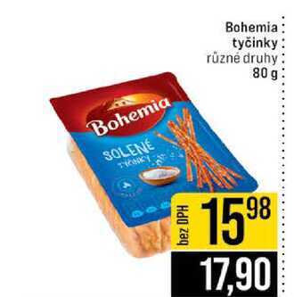 Bohemia tyčinky různé druhy 80 g