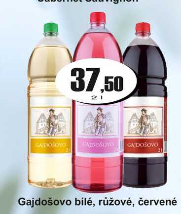 Gajdošovo bílé, růžové, červené 2 l