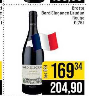 Brotte Bord Elegance Laudun Rouge 0,75l