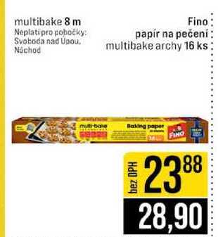 Fino papír na pečení multibake archy 16 ks