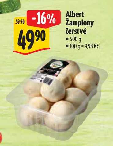 Albert Žampiony čerstvé 500 g