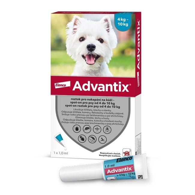 Advantix pro psy 4-10kg spot-on 1x1ml