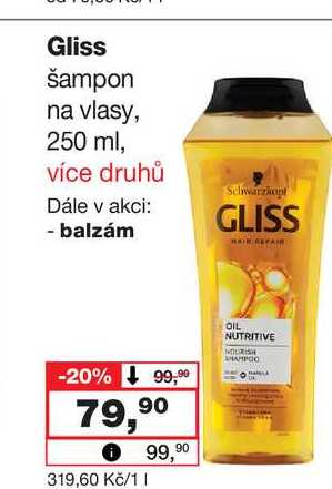 Gliss Šampon na vlasy, 250 ml