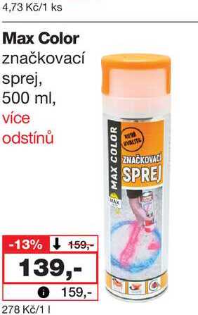 Max Color značkovací sprej, 500 ml