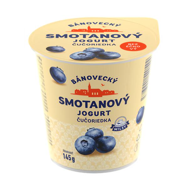 Milsy Bánovecký smetanový  jogurt borůvka