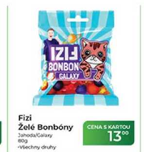 Fizi Želé Bonbóny Jahoda/Galaxy 60 g