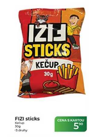 FiZi sticks KEČUP 30g