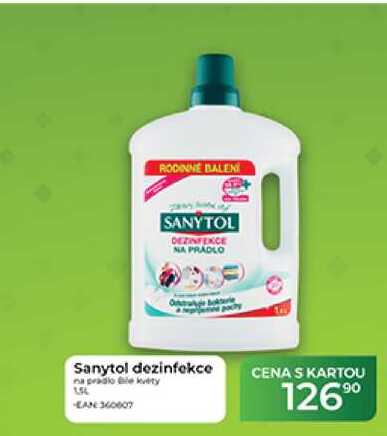 Sanytol dezinfekce na prádlo bílé květy 1,5 L