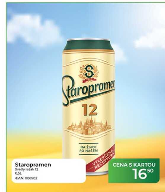 Staropramen Světlý ležák 12 0,5 L