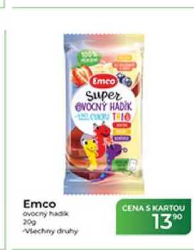 Emco ovocný hadík 20 g