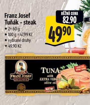Franz Josef Tuňák - steak  2x 60 g  
