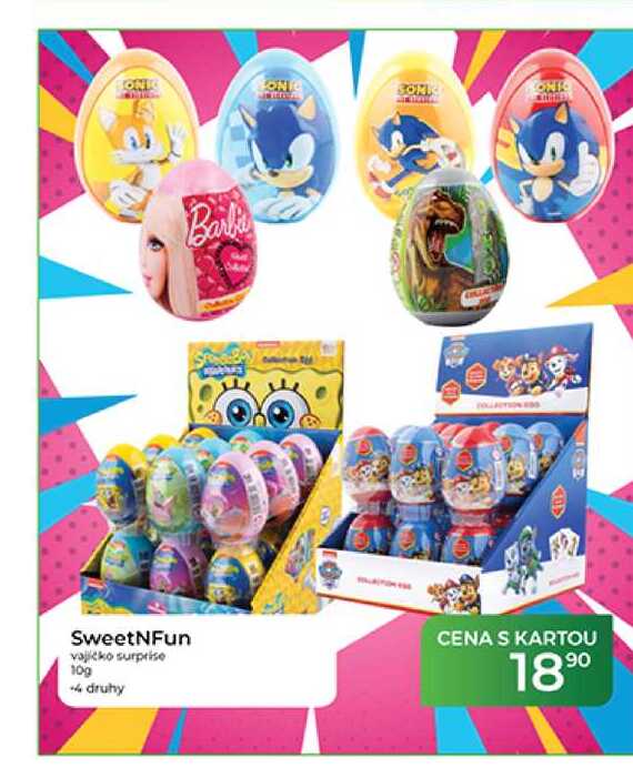 SweetNFun vajíčko surprise 10 g