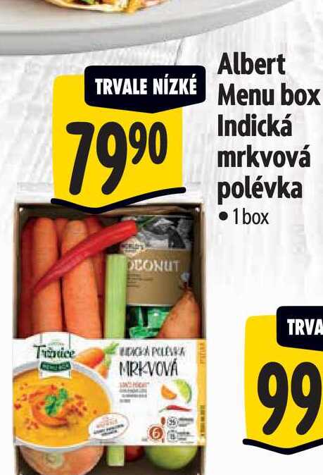   Albert Menu box Indická mrkvová polévka  1 box 