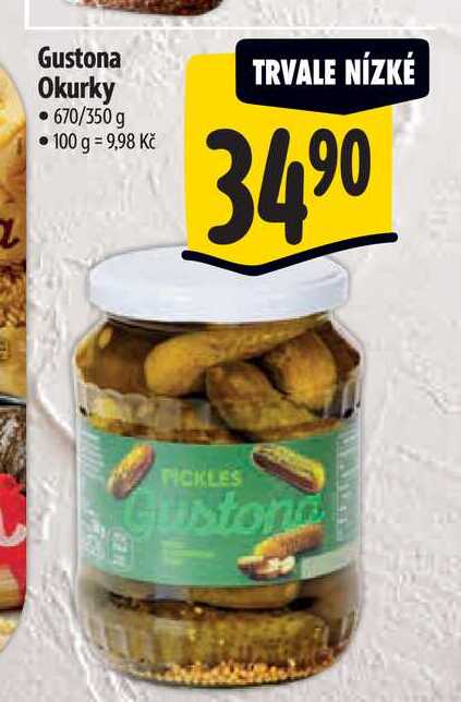 Gustona Okurky 670/350 g 